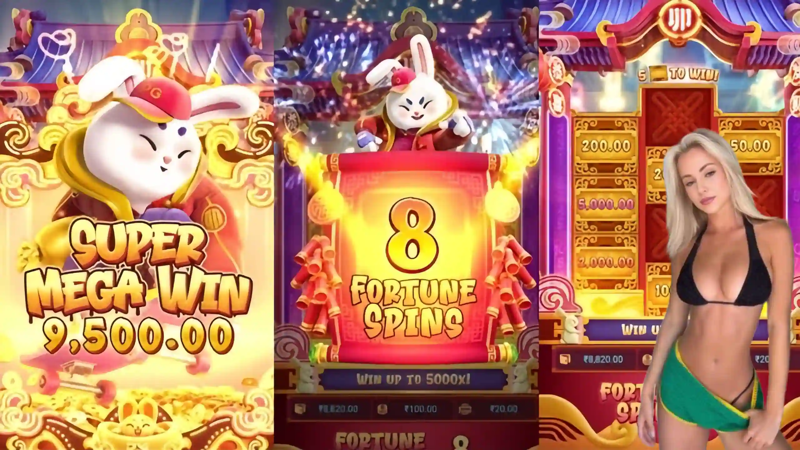 Wild Expansivo Fortune Rabbit 5161 - Coelho Dourado que Expande